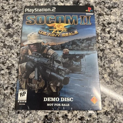SOCOM II 2 US Navy Seals PS2 Playstation 2 Video Game Factory Sealed DEMO DISC - Image 1 of 2