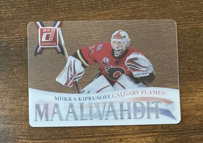 2010-11 Donruss Les Gardiens Clear Miikka Kiprusoff #12 Calgary Flames - Image 1 of 2