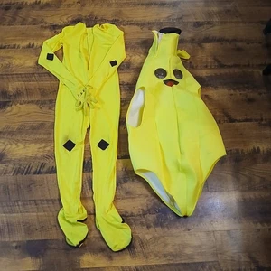 Fortnite 3D Peely Halloween Costume Youth XL (14-16) Rare Jumpsuit w/gloves READ - Picture 1 of 14