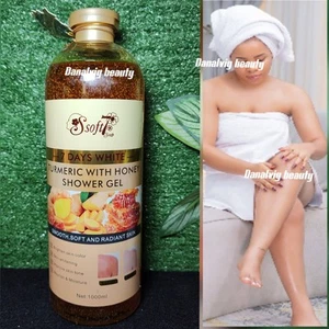 Soft7 Body Wash Whitening Shower Gel with Tumeric & Honey . 1000ml - Picture 1 of 2