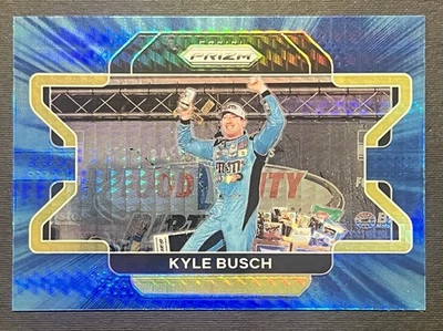 2022 Panini Prizm Racing Kyle Busch #94 Carolina Blue Hyper Prizm - Image 1 of 2