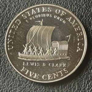 2004-S Jefferson Nickel PROOF barca a chiglia - Foto 1 di 4