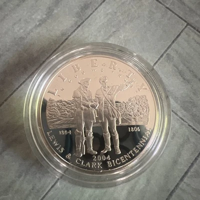 2004 Lewis & Clark Bicentennial $1 Silver Commemorative Proof Dollar - Image 1 of 4