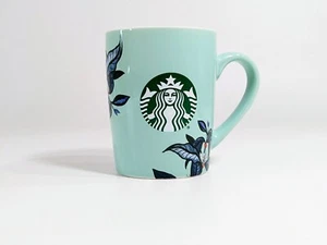 Starbucks design floreale verde zecca con tazza da tè/tazza caffè a sirena 10 oz 2021 - Foto 1 di 4