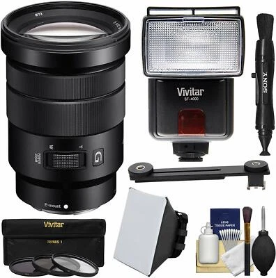 Sony Alpha E Mount 18-105 mm f/4,0 OSS PZ Zoom + Filtros UV/CPL/ND8 + Softbox Foto 1 de 4