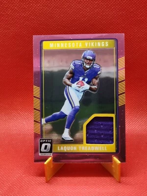 2016 Donruss Optic Rookie Threads Laquon Treadwell #DRT-LT Player Worn Vikings  - Image 1 of 2