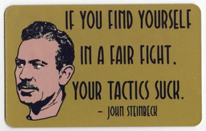 John Steinbeck Vinyl Aufkleber oder Magnet - Trauben des Zorns, von Mäusen und Menschen - Bild 1 von 1