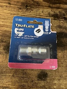 Tru-Flate 12-603 1/4"/3/8"Plug Style T for Compressor - Picture 1 of 2