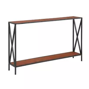 Convenience Concepts Console Table 29" x 9" Rectangle Metal Frame Black Cherry - Picture 1 of 3