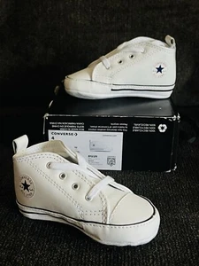 Converse CT Baby-Boy's First Star Leather High Top Sneaker - Picture 1 of 10