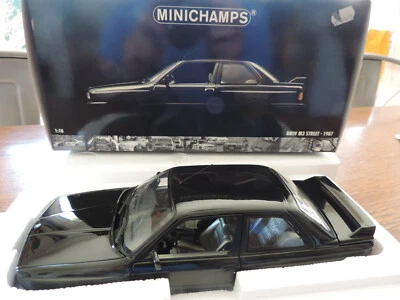 BMW M3 E30 serie 3 1987 NOIRE 1/18 MINICHAMPS - Photo 1/4