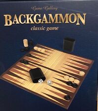 Backgammon Classic Game Set Includes 30 Game Pieces 2 Dice Shakers 2 Dice New