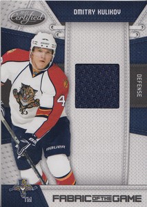 2010-11 Certified Fabric of the Game #DK Dmitri Kulikov Jersey /250