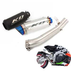 For Aprilia RSV4 RF RR 2017-2020 Exhaust Pipe 61mm Muffler Escape with DB Killer - Picture 1 of 14