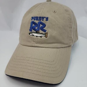 Cappello Berretto Purdy's RR Fish Logo Tan Strapback - Foto 1 di 9
