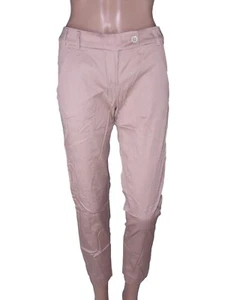 Hose Pants Damen beige P/e Made Italy tailliert Tapered It 40 W 26 S Small - Bild 1 von 8
