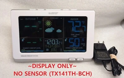 La Crosse  Color Weather Station C87030 DISPLAY ONLY ~ NO SENSOR ( TX141TH-BCH ) - Image 1 of 4