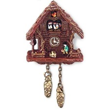 Bambole Casa Woodland Foresta Cuculo Orologio Miniatura Reutter Accessorio 1:12