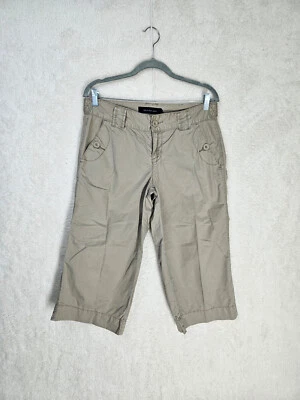 Calvin Klein Women Shorts 8 Beige 100% Cotton Mid Rise Chino Comfort Outdoor - Image 1 of 4