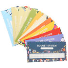  12 Sets Money Envelops Cards Saving Envelopes Cash Budget Kit Binder