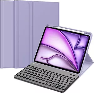 Keyboard Case for iPad Air 13-inch M3/M2 (2025/2024) Soft TPU Back Cover - Picture 1 of 13