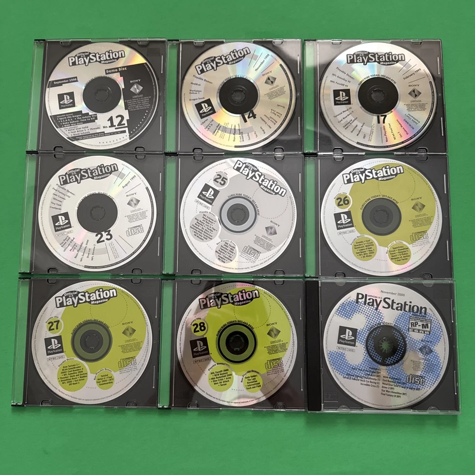 Playstation Magazine Demo Disc Lot 12 14 17 23 25 26 27 28 - Image 1 of 1