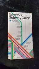 Vintage 1972 (2) New York Subway Guide NYC MTA Massimo Vignelli TransitAuthority