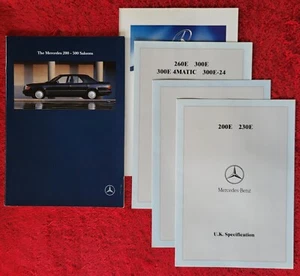 MERCEDES BENZ 200 - 300 Saloons 1990 Sales Brochure 40 page with UK Specs Pages - Picture 1 of 4