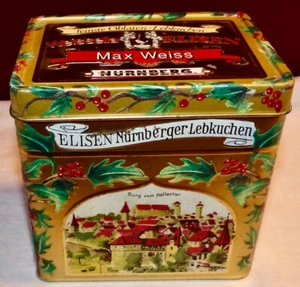 Blechdose mit Spieluhr funktionsfähig Elisen Nürnberger Lebkuchen B v Hallertor - Bild 1 von 6