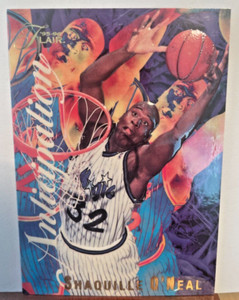 1995-96 Flair Anticipation #7 Shaquille O'Neal EMBOSSED INSERT RARE! HOF Magic