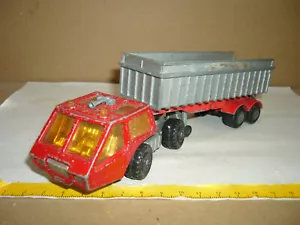 MATCHBOX-LESNEY Super Kings Articulated Tipper Truck, rot-silbern, K-18, 1973, 1 - Picture 1 of 3