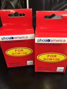 PHOTOAMERICA Premium 2 Pack of DMW-BCM13E Batteries for Panasonic Lumix DC-TS7, - Picture 1 of 2