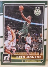 2015-16 Panini Donruss Greg Monroe SP Assists Stat Line Insert Card # 4 / 21