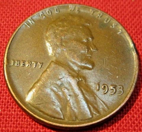 1953 P Lincoln Wheat Cent - G Good to VF Very Fine Cover