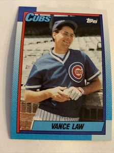 1990 Topps Baseball Card #287 Vance Law Chicago Cubs NmMt Free Shipping - Picture 1 of 2