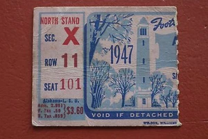 1947 LSU VS ALABAMA FOOTBALL TICKET STUB - Picture 1 of 1
