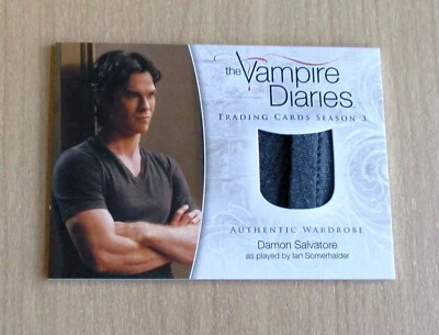 2014 Cryptozoic Vampire Diaries Season 3 wardrobe Ian Somerhalder DAMON M-17 - Image 1 of 2
