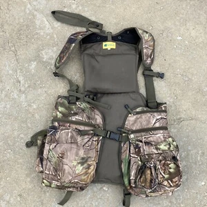 H.S. Strut Turkey Hunting Vest Polyester Real Tree Camo Medium/Large M/L Seat - Picture 1 of 23