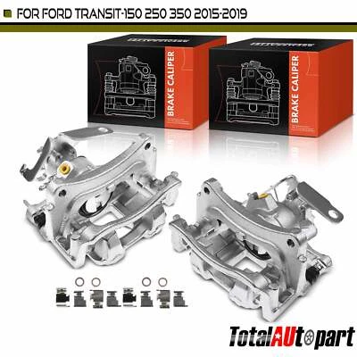 Pinza de freno con soporte lateral trasero 2 piezas para Ford Transit-150 250 350 2015-2019 Foto 1 de 4