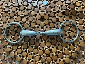 Loose Ring Snaffle Bit Stainless Steel English Single Joint 5” - Picture 1 of 3