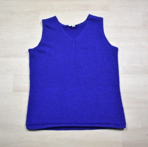 Pendleton Plus Pullover Weste blau Strick Poly Baumwolle Größe 1X - Bild 1 von 5