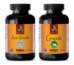 Pastillas energéticas quemadoras de grasa - ANTIARRUGAS - COMBO GRAVIOLA 2B - fuente de resveratrol - Imagen 1 de 12