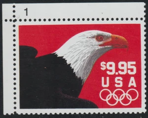 US 1991 SC# 2541 - Eagle with Selvage - M-NH Lot # 434  - Picture 1 of 2