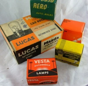 Oldtimer Sammlerstück OVP Auto Glühbirnen Boxen Mazda Aero Vesta - Bild 1 von 6