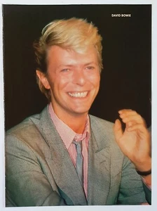 DAVID BOWIE GO GO's Teen Stars magazine pin-up pull-out poster 1 page 1985 retro - Picture 1 of 8