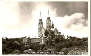 Vintage RPPC Foto Postkarte Schrein von Mary Holy Hill WI Washington County - Bild 1 von 3