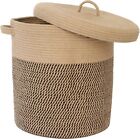 Large Woven Cotton Storage Basket 60L Nursery Laundry Basket Home Decor