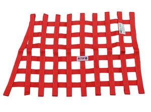 STR Window Net Berlina Webbing Heavy Duty Trapezoid SFI 27.1 Stock Car - Red - Picture 1 of 1