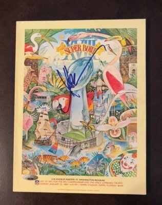 MARCUS ALLEN SIGNED SUPER BOWL XVIII PROGRAM TRI STAR AUTH. HOLOGRAM 5003266 - Image 1 of 4