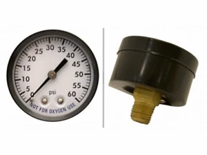 2" 0-60PSI 0.25" MONTAJE TRASERO ACERO MANÓMETRO (SUPER-PRO - 80860BU) - Imagen 1 de 1